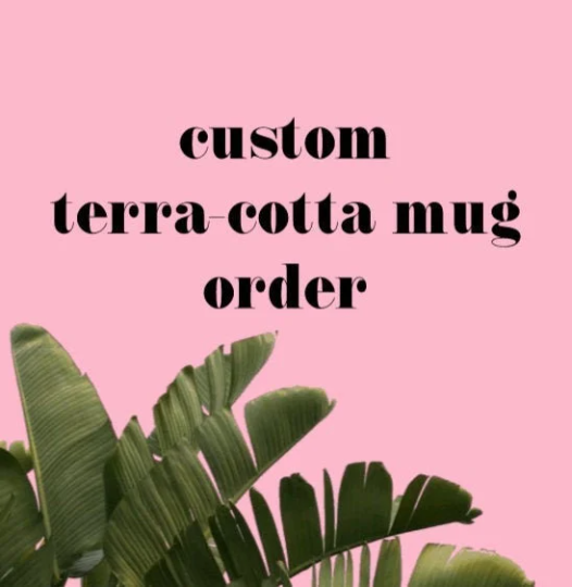 Custom Plant Terracotta Pot Coffee Mug, Plant Lover Gift, Custom Gifts, Customized Plant Gifts, Plant Lady, Gifts for Her, Planter, Succulents