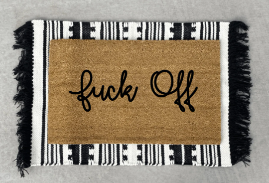 Fuck Off Doormat, Funny Decor, Home Decor, Home and Patio Decor, Home Accents, Funny Doormats, Cute Doormats, Patio and Garden
