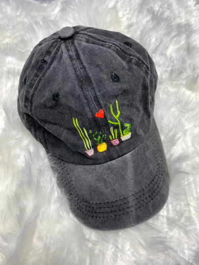 Plant Baseball Hat, Plant Lady, Succulents, Cute Hats, Baseball Cap, Gifts for Her