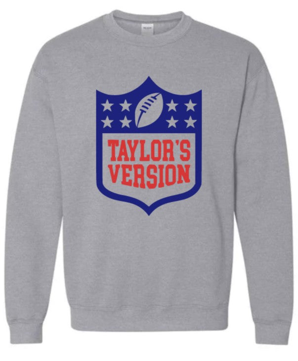 Taylor's Version Football Sweatshirt, Swiftie, Football Game Shirt, Long Sleeve