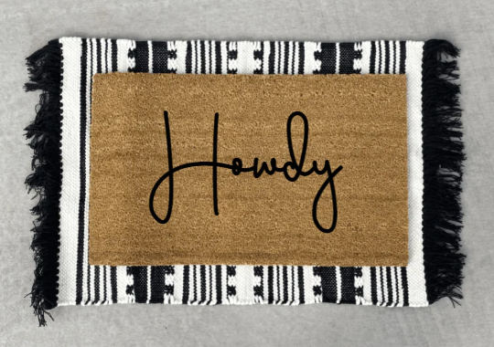 Howdy Doormat, Plants, Home Decor, Home and Patio Decor, Home Accents, Funny Doormats, Cute Doormats, Patio and Garden