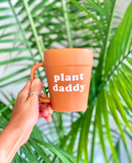 Plant Daddy Terracotta Pot Mug, Plant Lover Gift, Plant Gifts, Plant Dad, Gifts for Him, Planter, Succulents