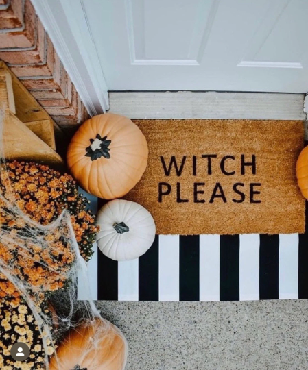 Witch Please Doormat, Fall Rugs, Halloween, Spooky Decor, Home Decor, Home and Patio Decor, Home Accents, Funny Doormats, Cute Doormats, Patio and Garden