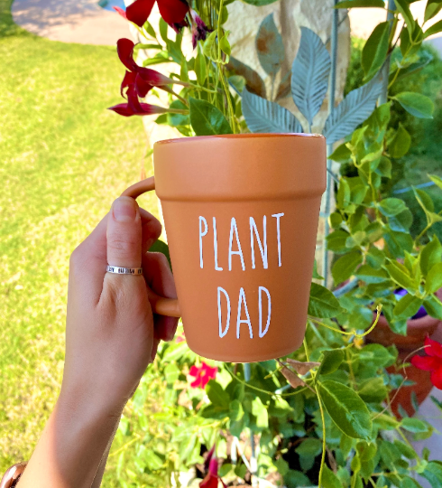 Copy of Plant Dad Terracotta Pot Mug, Plant Lover Gift, Plant Gifts, Plant Daddy, Gifts for Him, Planter, Succulents