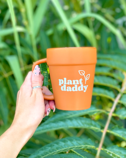 Plant Daddy Terracotta Pot Mug, Plant Lover Gift, Plant Gifts, Plant Dad, Gifts for Him, Planter, Succulents