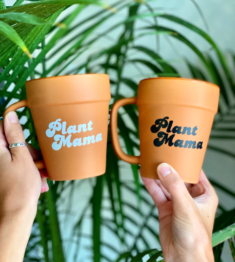 Plant Mama Terracotta Pot Mug, Plant Lover Gift, Plant Gifts, Plant Lady, Gifts for Her, Planter, Succulents