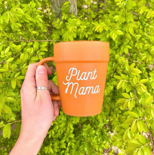 Plant Mama Terracotta Pot Mug, Plant Lover Gift, Plant Gifts, Plant Mom, Planter, Succulents